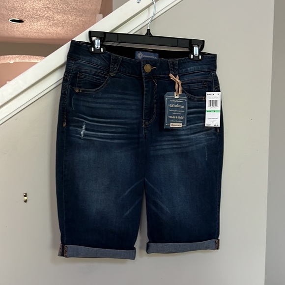 Democracy Ab"solution® Blue Denim Booty Lift Bermuda Shorts - Picture 4 of 11